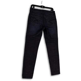 Womens Blue Denim Dark Wash Pockets Stretch Skinny Leg Jeans Size 6 alternative image