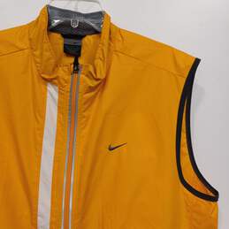 Nike Yellow Windbreaker Vest Men's Size L alternative image