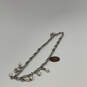 Designer Brighton Silver-Tone Freshwater Pearl Drop Clasp Chain Necklace image number 3