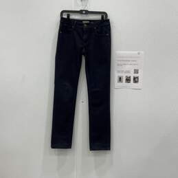 Burberry Brit Womens Blue Denim 5-Pocket Design Skinny Leg Jeans Size 27R w/COA