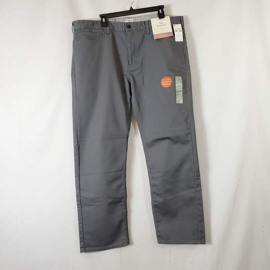 Dockers Men Gray Straight Wide Jeans Sz W40 L30 NWT image number 1