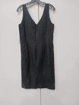 Ralph Lauren Women's Gray Shimmer Sleeveless Dress Size 12 NWT alternative image