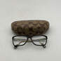 Womens HC6013 Julayne 5001 Black Brown Prescription Eye Glasses With Case image number 1