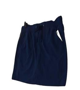 NWT Womens Indigo Blue Pockets Elastic Waist Athletic Skort Size 12 alternative image