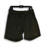Women’s Green Elastic Waist Pockets Drawstring Bermuda Shorts Size Medium image number 1