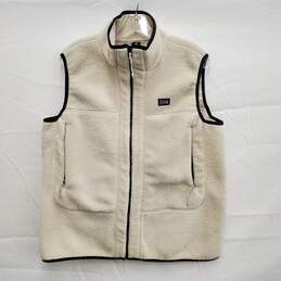Mountain Hardwear WM's Hi Camp Fleece Beige & Black Trim Vest Size XL