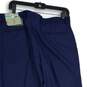NWT Alfani Mens Blue Flat Front Straight Leg Dress Pants Size 34/30 image number 4