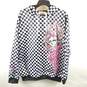Psycho Speed Women White Checkered Skull Sweater L image number 1