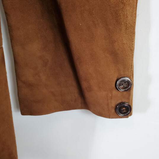 Peruzzi Men's Brown Leather Jacket SZ 56 image number 4