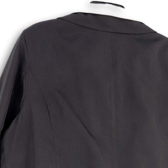 Womens Black Long Sleeve Spread Collar Pocket Full Zip Jacket Size 1X image number 4