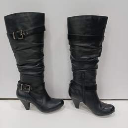 Jessica Simpson JS-Capry Women's Black Leather Boots Size 8 w/Box alternative image