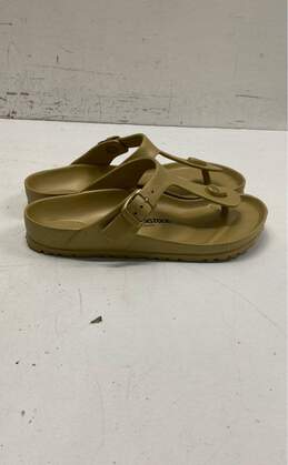 Birkenstock Gizeh Eva Rubber Slide Sandal Glamour Gold 7