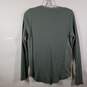 Womens Long Sleeve Henley Neck Pullover T Shirt Size Medium image number 2