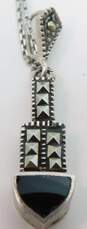 Sterling Silver Avon & Onyx Hematite Jewelry 12.7g image number 3