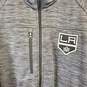 NHL Men Black LA Kings Gray Zip Up Sweater SZ XL image number 2