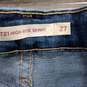 Levi Women's Blue Hi-Rise Skinny Jeans Size 27 NWT image number 4