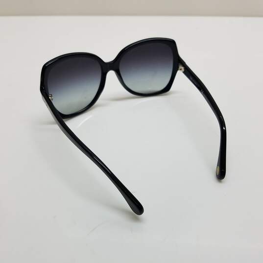 AUTHENTICATED Dolce & Gabbana Round Black Frame Grey Gradient Lens Sunglasses image number 2