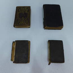 Antique German Language Mini Bibles and Hymn Books 1866, 1867, 1885, 1868