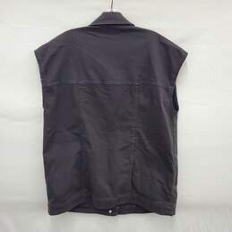 Eileen Fisher MN's Black Button Denim Vest Size S/P alternative image