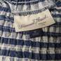Womens Check Smocked Waist Flat Front Pull-On Midi A-Line Skirt Size Medium image number 4