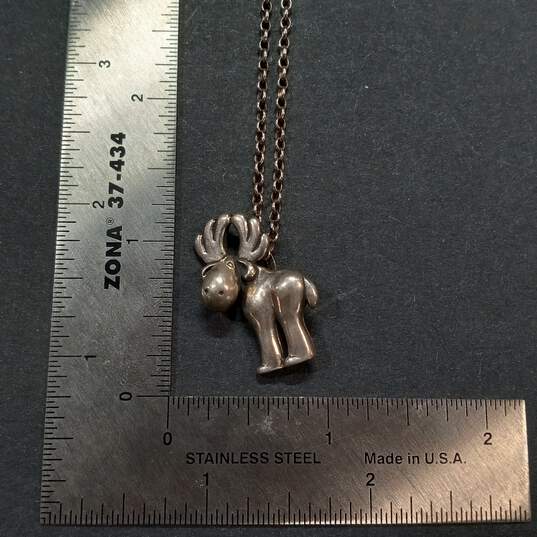 Bundle of 3 Sterling Silver Pendant Necklaces - 29.1g image number 7