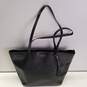 Kate Spade Emilia Large Tassel Black Leather Tote Bag Handbag image number 7