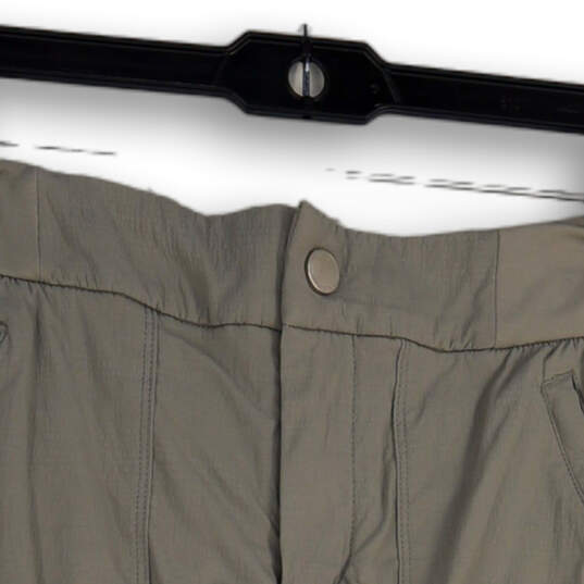 Womens Gray Flat Front Cargo Pocket Stretch Mini Skort Skirt Size 4 image number 3