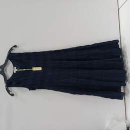 Women's Max Studio Navy Sleeveless Midi Dress Size S