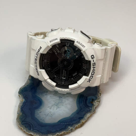 Designer Casio G-Shock White Adjustable Strap Round Dial Digital Wristwatch image number 1