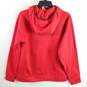 The North Face Men Red Hoodie Zip Up Sweater L image number 2