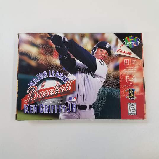 Major League Baseball Featuring Ken Griffey Jr - Nintendo 64 (CIB) image number 1