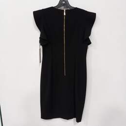 Calvin Klein Women's Black Ruffle Sleeve Sheath Dress Size 10 NWT alternative image