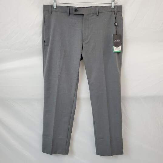 Lauren Ralph Lauren Men's Gray 4 Way Stretch Dress Pants 36x29 (DEFECT) image number 1