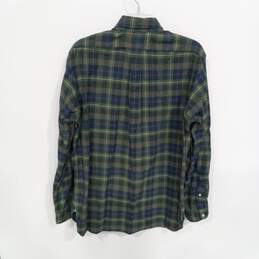 Ralph Lauren Green/Blue Plaid Collared Button-Up Shirt Size L alternative image