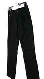 NWT Mens Black Flat Front Slash Pockets Dress Pants Size 30 X 32 image number 2