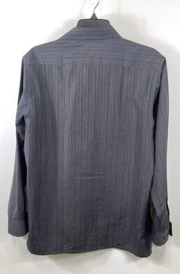 Vein's Kaida Valentino Grey Striped Button Up Shirt L alternative image