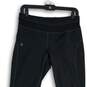 Womens Black Elastic Waist Activewear Pull-On Ankle Pants Size XS image number 3