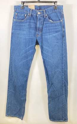 NWT Levi's 505 Mens Blue Cotton Regular Fit Denim Straight Leg Jeans Sz 32X34