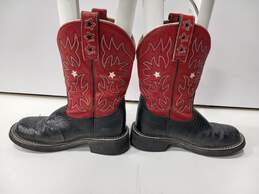 Ariat Women's Black & Red Leather Western Boots Size 6.5B alternative image