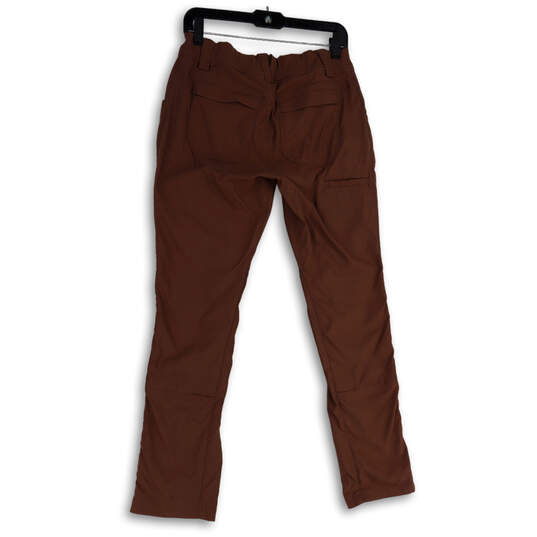 Womens Purple Flat Front Slash Pocket Straight Leg Trouser Pants Size 6x31 image number 2