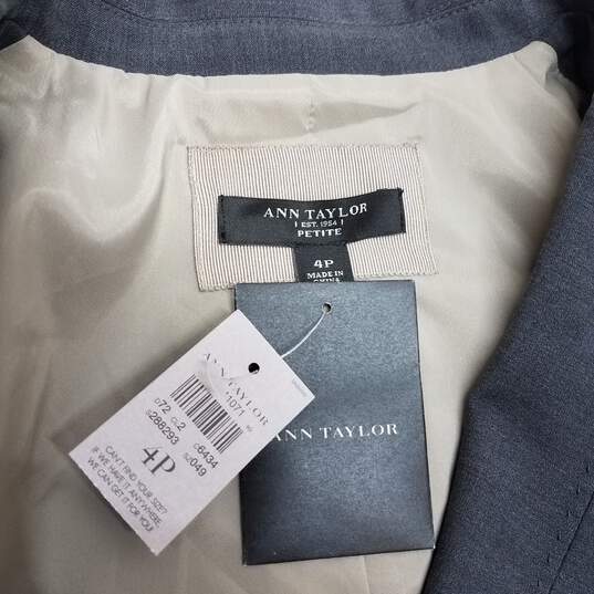 Ann Taylor Long Sleeve Button Blazer Jacket Women's Petite Size 4P NWT image number 3