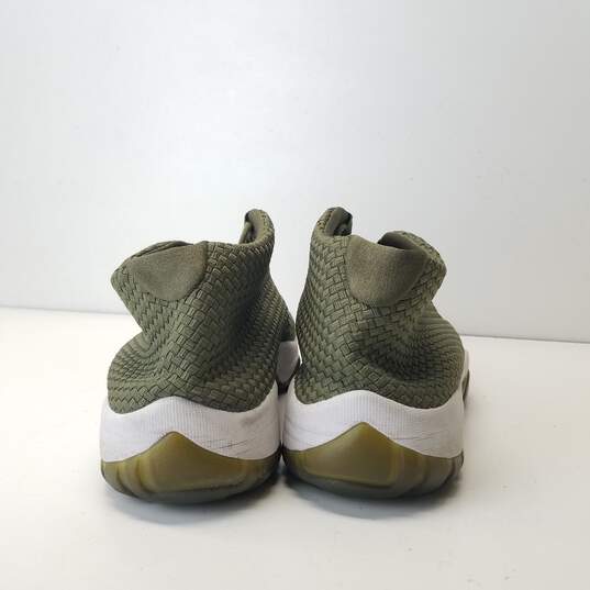 Nike Air Jordan Future Iguana Army Green, White Sneakers 656503-201 Size 10 image number 4