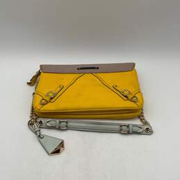Rebecca Minkoff Womens Yellow Tan Chain Adjustable Strap Crossbody Bag Purse alternative image
