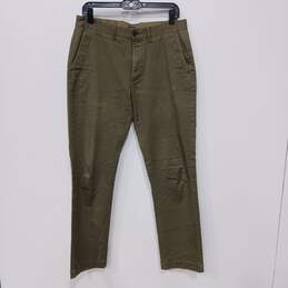 J. Crew Green Flex Slacks/Pants Size 31x32