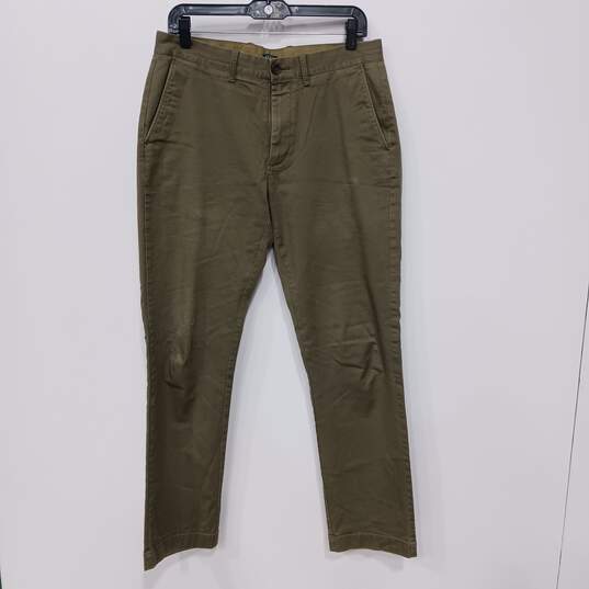 J. Crew Green Flex Slacks/Pants Size 31x32 image number 1