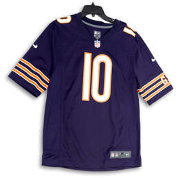 Mens Blue Chicago Bears Mitch Trubisky #10 NFL Football Jersey Size Medium