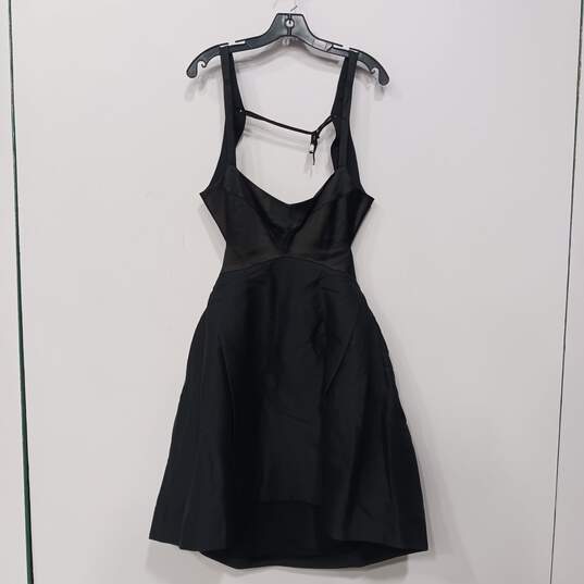 Halston Heritage Black Halter Cut Outs Dress Women's Size 10 NWT image number 1