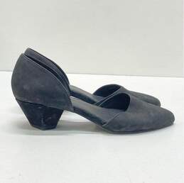 Eileen Fisher Remi Leather D'Orsay Heels Black 8.5