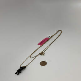 Designer Betsey Johnson Gold-Tone Link Chain Teddy Bear Pendant Necklace alternative image