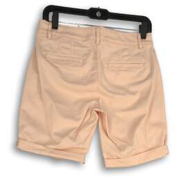 NWT Loft Womens Pink Flat Front Slash Pocket Bermuda Short Size 2 alternative image